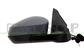 DOOR MIRROR RIGHT-WITH CABLE-PRIMED-WITH LAMP-CONVEX-2 PINS