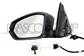 DOOR MIRROR LEFT-ELECTRIC-BLACK-HEATED-WITH LAMP-CONVEX-6 PINS
