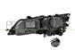 HEADLAMP RIGHT H7+H7 ELECTRIC-WITH MOTOR-BLACK