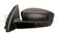 DOOR MIRROR LEFT-CABLE-BLACK-CONVEX-CHROME
