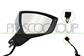 DOOR MIRROR RIGHT-ELECTRIC-PRIMED-HEATED-WITH LAMP-CONVEX-6 PINS