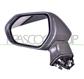 DOOR MIRROR LEFT-ELECTRIC-BLACK-HEATED-FOLDABLE-CONVEX-CHROME