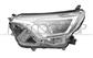 HEADLAMP LEFT HIR-2 ELECTRIC-WITH MOTOR-WITH DAY RUNNING LIGHT-LED-BLACK