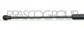 TAILGATE GAS SPRING LEFT - 245 N - L 502,5 mm - S 192,5 mm - Ø 18 mm - Ø 8 mm