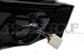 DOOR MIRROR RIGHT-ELECTRIC-HEATED-PRIMED-WITH-GLOSSY BLACK-MOLDING-WITH LAMP-CONVEX/CHROME-7 PINS