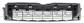 FRONT BUMPER GRILLE-CENTRE-BLACK