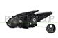 PROIETTORE DESTRO H11+HB3-ELETTRICO-CON MOTORE-CON BORDO INTERNO BLU MOD. PLUG IN