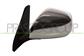 DOOR MIRROR LEFT-MANUAL-BLACK-CONVEX-CHROME-WITH CHROME COVER MOD. 02 >