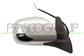 RETROVISORE DESTRO-ELETTRICO-NERO-CHIUDIBILE-CON CALOTTA CROMATA-CONVESSO-5 PINS MOD. 02 >