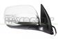 DOOR MIRROR RIGHT-MANUAL BLACK-WITH LAMP-CONVEX-CHROME-WITH CHROME COVER