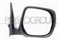 DOOR MIRROR RIGHT-ELECTRIC-BLACK-WITH LAMP-FOLDABLE-CONVEX-CHROME
