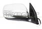 DOOR MIRROR RIGHT-ELECTRIC-BLACK-WITH LAMP-CONVEX-CHROME-WITH CHROME COVER