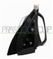 ESPEJO DERECHO ELECTRICO-NEGRO-ABATIBLE-CON PILOTO-CONVEXO/CROMADO-CON CARCASA CROMADA