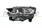 HEADLAMP RIGHT H1+H7 ELECTRIC-WITH MOTOR-WITH DAY RUNNING LIGHT-W21-5W