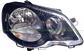 HEADLAMP RIGHT H7+H1 ELECTRIC-WITH MOTOR-BLACK/SPORT