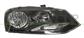 HEADLAMP RIGHT H7+H7 ELECTRIC-WITH MOTOR-BLACK