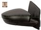 RETROVISEUR DROIT ELECTRIQUE-NOIR-CHAUFFANT-AVEC FEU-CONVEXE/CHROME'-CONNECTEUR CARRE'-12H6P MOD. > 11/09