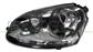 HEADLAMP LEFT H7+H7 ELECTRIC-WITH MOTOR-BLACK (HELLA TYPE)