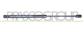 TAILGATE GAS SPRING RIGHT/LEFT - 390 N - L 375 mm - S 150 mm - Ø 18 mm - Ø 8 mm