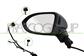 DOOR MIRROR LEFT-ELECTRIC-HEATED-PRIMED-WITH LAMP-WITH BLIS-ASPHERICAL-8 PINS