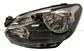 HEADLAMP LEFT H4 ELECTRIC-WITHOUT MOTOR-WITH BLACK EDGE-BLACK