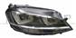 HEADLAMP RIGHT-XENON D3S+H7 ELECTRIC-WITH MOTOR-BLACK-AFS/LED MOD. GTD