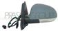 DOOR MIRROR LEFT-ELECTRIC-HEATED-PRIMED-WITH LAMP-ASPHERICAL-CHROME