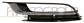 FRONT BUMPER GRILLE LEFT-BLACK-GLOSSY-WITH FOG LAMP HOLE-WITH CHROME-SILVER MOLDING