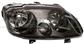 HEADLAMP RIGHT H7+H1 ELECTRIC-WITH MOTOR-BLACK