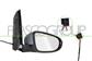 DOOR MIRROR RIGHT-ELECTRIC-PRIMED-HEATED-WITH LAMP-CONVEX-6 PINS