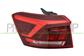 TAIL LAMP LEFT-OUTER-WITH BULB HOLDER-RED-A.L. TYPE