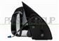DOOR MIRROR LEFT-ELECTRIC-HEATED-PRIMED-WITH CHROME COVER-ASPHERICAL-CHROME
