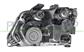 HEADLAMP RIGHT H7+H1-ELECTRIC-WITH MOTOR-BLACK (VALEO TYPE)