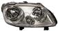 HEADLAMP RIGHT H1+H7 ELECTRIC-WITHOUT MOTOR-CHROME