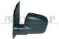 DOOR MIRROR LEFT-MANUAL-BLACK-ASPHERICAL-CHROME