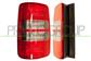 TAIL LAMP LEFT-WITHOUT BULB HOLDER-RED/CLEAR MOD. 1 DOOR