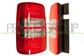 TAIL LAMP LEFT-WITHOUT BULB HOLDER-RED/CLEAR MOD. 2 DOOR