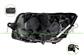 HEADLAMP RIGHT H4-ELECTRIC-WITH MOTOR-BLACK-VALEO TYPE