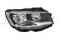 PROIETTORE DESTRO H7+H7-ELETTRICO-CON MOTORE-NERO-BORDO CROMATO