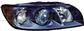 HEADLAMP RIGHT H7+HB3 ELECTRIC-WITH MOTOR MOD. V50-GRAY