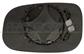 MIRROR GLASS BASE RIGHT-HEATED-ASPHERICAL-CHROME