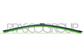 SPAZZOLA TERGICRISTALLO POSTERIORE-FLAT BLADE-15"/375 mm-10 ADATTATORI